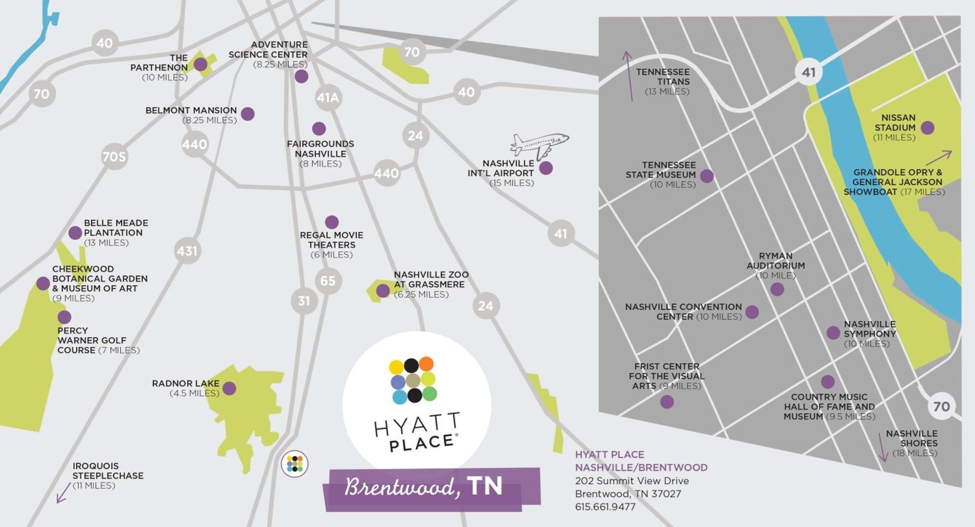 Hyatt Place Nashville Brentwood Eksteriør bilde